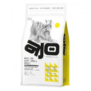 AJO Dog Very Small Adult Сухой корм для собак миниатюрных пород Индейка Ягненок и Гречка