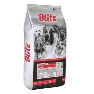 Blitz Sensitive Adult Dog Сухой корм для собак с чувствительным пищеварением Говядина и Рис