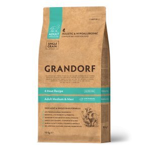 Grandorf Adult Medium&amp;Maxi 4 Meat Сухой корм для собак средних и крупных пород 4 мяса и Рис