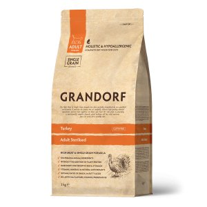 Grandorf Adult Sterilised Turkey Сухой корм для стерилизованных кошек Индейка