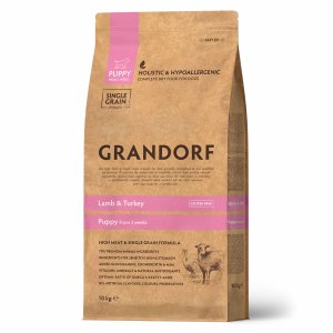 Grandorf Dog Puppy Lamb&amp;Turkey Сухой корм для щенков всех пород Ягнёнок с Индейкой
