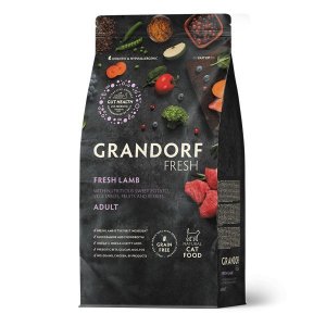 Grandorf Fresh Cat Adult Lamb&amp;Sweet Potato сухой корм с живыми пробиотиками для взрослых кошек с ягненком и бататом