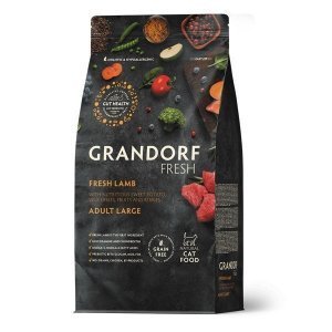Grandorf Fresh Cat Large Lamb&amp;Sweet Potato сухой корм с живыми пробиотиками для кошек крупных пород с ягненоком и бататом