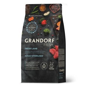 Grandorf Fresh Cat Sterilised Lamb&amp;Sweet Potato сухой корм с живыми пробиотиками для стерилизованных кошек с ягненком и бататом