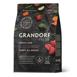 Grandorf Fresh Dog Puppy Lamb&amp;Sweet Potato сухой корм с живыми пробиотиками для щенков и беременных собак с ягненком и бататом