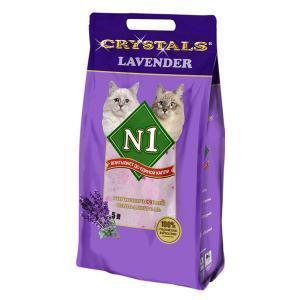 N1 Lavender селикагелевый наполнитель для кошачьих туалетов с ароматом лаванды