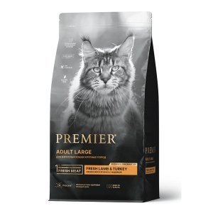 Premier Cat Adult Large Lamb&amp;Turkey Сухой корм для взрослых кошек крупных пород со свежим мясом ягненка и индейкой