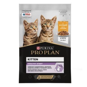 Влажный корм для Котят Purina Pro Plan Junior Feline with Chicken Курица в желе