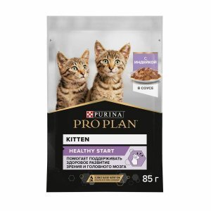 Влажный корм для Котят Purina Pro Plan Junior Feline with Turkey pouch Индейка в соусе