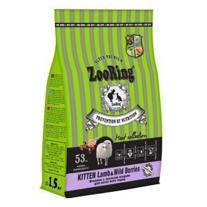 Zooring Kitten Lamb &amp; Wild Berries Ягненок с лесными ягодами Сухой корм для котят