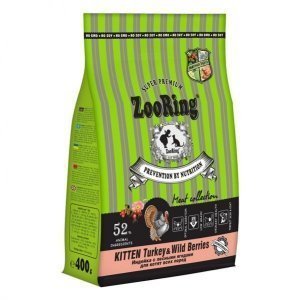 Zooring Kitten Turkey &amp; Wild Berries Сухой корм для котят Индейка с лесными ягодами