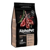 AlphaPet Superpremium Sensitive Сухой корм для кошек с чувствительным пищеварением Ягненок