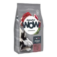 AlphaPet WOW Superpremium Medium Adult Сухой корм для собак средних пород Говядина и Сердце
