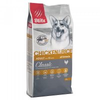 Blitz Classic Adult Dog Сухой корм для собак всех пород Курица и Рис
