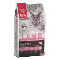 Blitz Sensitive Adult Cat Сухой корм для кошек с чувствительным пищеварением Ягненок