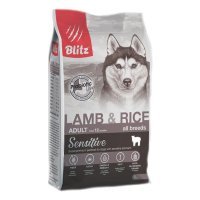 Blitz Sensitive Adult Dog Сухой корм для собак с чувствительным пищеварением Ягненок и Рис