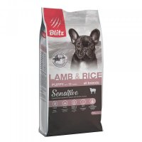 Blitz Sensitive Puppy Сухой корм для щенков всех пород Ягненок и Рис