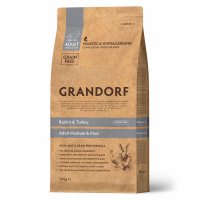 Grandorf Dog Med&amp;Max Rabbit&amp;Turkey Сухой корм для собак средних и крупных пород Кролик с Индейкой