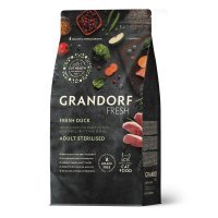 Grandorf Fresh Cat Sterilised Duck&amp;Sweet Potato сухой корм с живыми пробиотиками для стерилизованных кошек с уткой и бататом