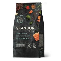 Grandorf Fresh Cat Sterilised Salmon&amp;Sweet Potato сухой корм с живыми пробиотиками для стерилизованных кошек с филе лосося и бататом