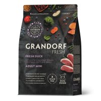 Grandorf Fresh Dog Adult Mini Duck&amp;Sweet Potato сухой корм живыми пробиотиками для собак мелких пород с уткой и бататом