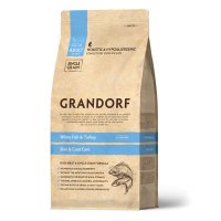 Grandorf Skin&amp;Coat White Fish&amp;Turkey Сухой корм для кошек с проблемной кожей и шерстью