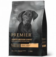 Premier Dog Junior Medium&amp;Maxi Сухой корм для юниоров средних и крупных пород Индейка