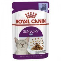 Royal Canin Sensory Feel Влажный корм для взрослых кошек стимулирующий рецепторы ротовой полости кусочки в желе