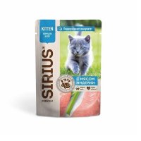 Sirius Premium Kitten Влажный корм для котят Индейка и Курица