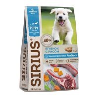 Sirius Сухой корм для щенков и молодых собак Ягненок с Рисом