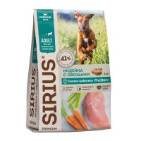 Sirius Сухой корм для собак крупных пород Индейка с Овощами
