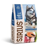 Sirius Сухой корм для собак с повышенной активностью Три мяса с Овощами