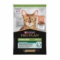 Влажный корм для взрослых стерилизованных кошек Purina Pro Plan Sterilised Лосось в соусе
