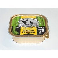 Zooring кусочки в желе для кошек Ассорти из птицы